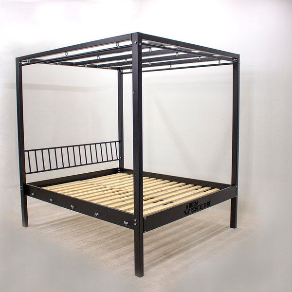 EVIL BED / Double bed for bedroom. King size bed for adult pleasure. Queen size bed for bondage games. Kinky fetish furniture.