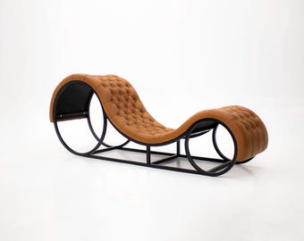 CHESTERFIELD SOFA tantric chair for love. Chair for adult play. Mature bed for adult games. Kinky fetish furniture