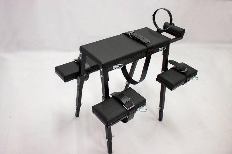 PADDED BDSM BENCH With Bondage Restraints. Bdsm Bed, Dungeon Chair for