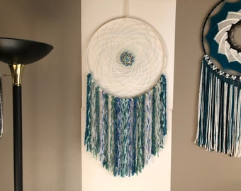 Azules, Verdes, Colgante de pared, Atrapasueños