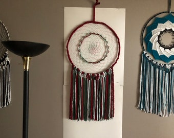 Tema navideño, colgante de pared, atrapasueños