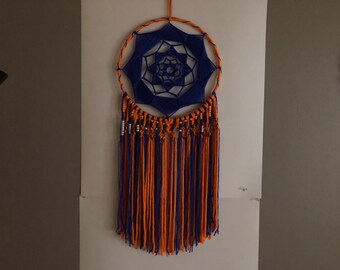Colgante de pared naranja y azul, Dreamcatcher, Go Gators