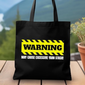 Funny Yarn Lover Gift Bag Crocheting Gift For Knitting Craft Tote Bag For Yarn Crochet Bag For Knitting Supplies Knitting Bag Gift for Her