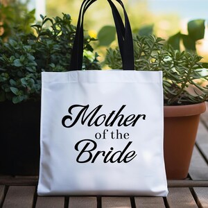 Mother of the Bride Tote Bag, Mother of the Bride Gift, Mother of the Bride Bag, Mother Wedding Gift, Wedding Party Gift, Mom Wedding Gift