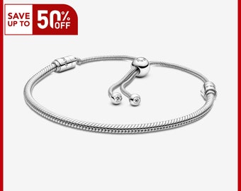 Moments Snake Chain Slider Bracelet, Charm for Bracelet, S925 Sterling Silver Charm, Gift for her, Girl Dangle Charm