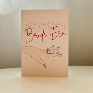 ère de la mariée | Carte de douche nuptiale