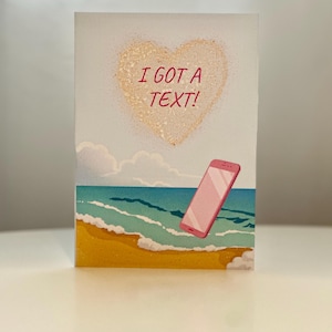 Ik heb een sms | Love Island-kaart