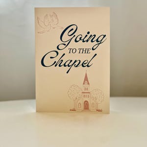 Aller à la chapelle | Carte de mariage