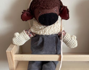 Hand Knit Doll Mittens