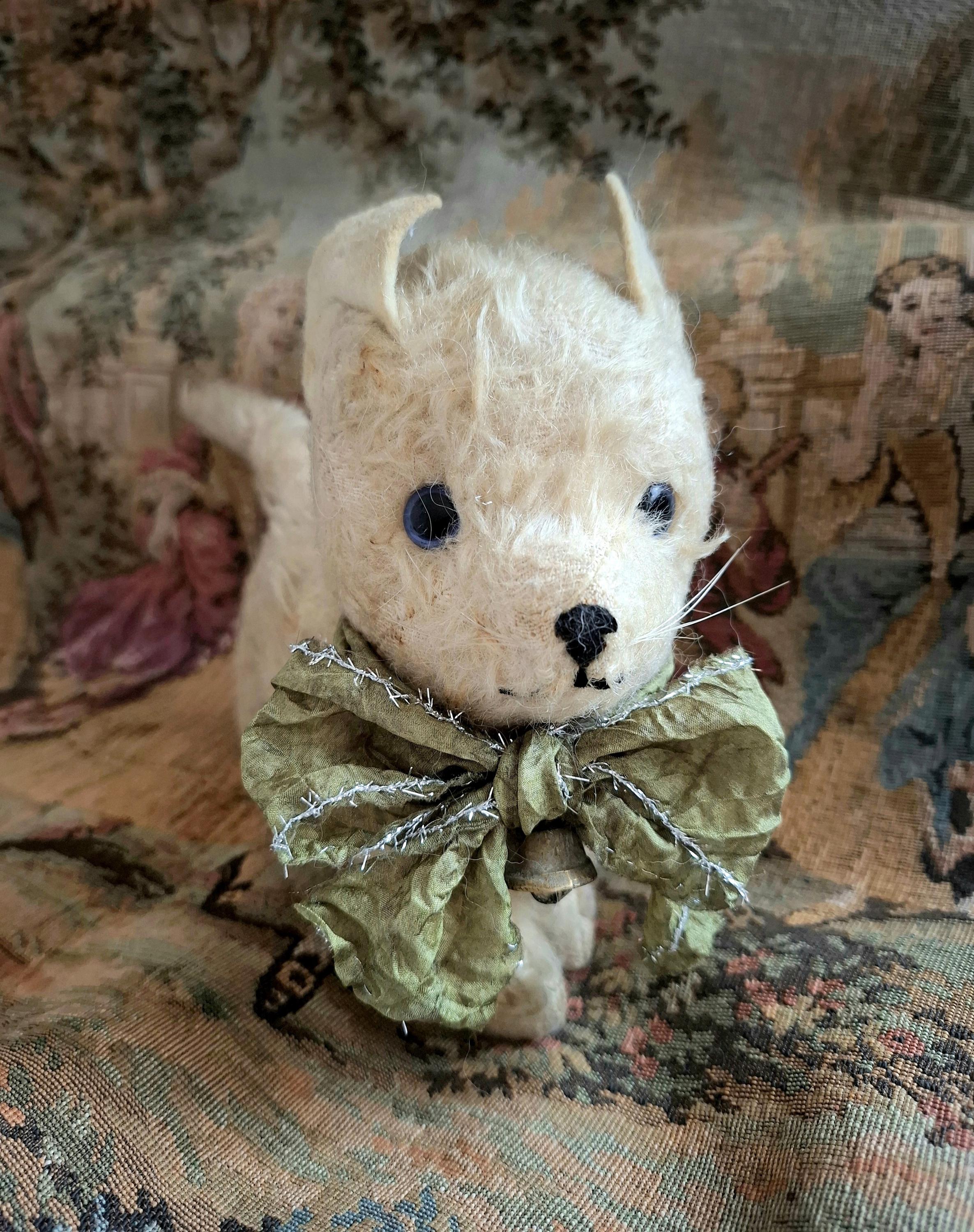 Vintage Merrythought Cat Merrythought Cheeky Lucky Kitten ブラック