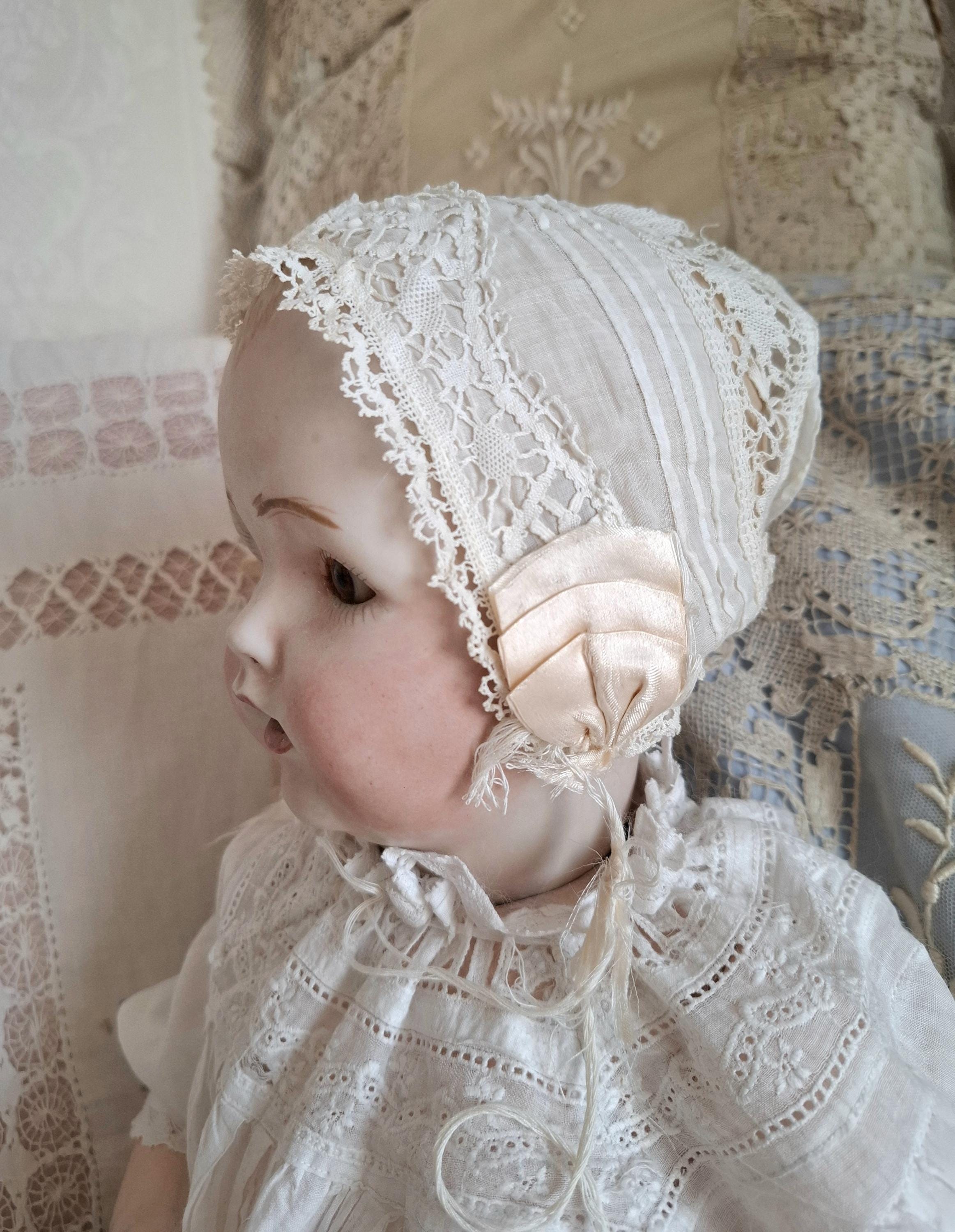 Antique doll bonnet - Etsy 日本