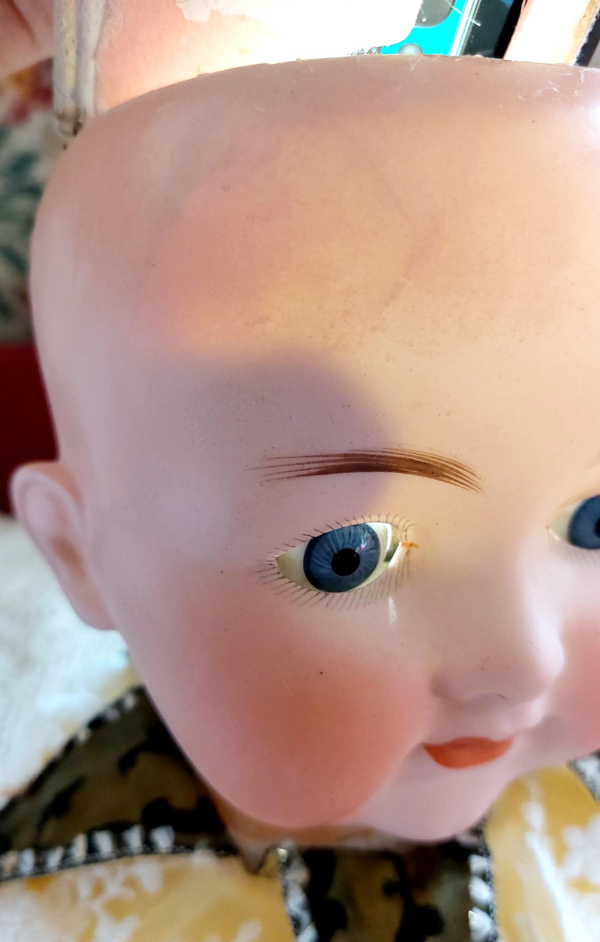 Porzellankopfpuppe Charakterbaby "Armand Marseille" 990, um 1913 in Nürnberg (Mittelfr