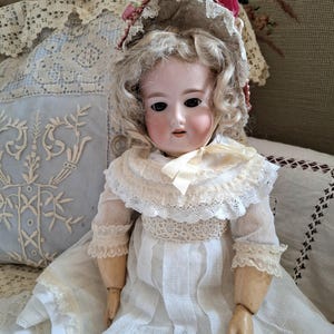 19&#39;&#39; Antique Armand Marseille 390 Doll, German Bisque Head Doll, Jointed Body Doll, Victorian Doll, Collectable Dolls