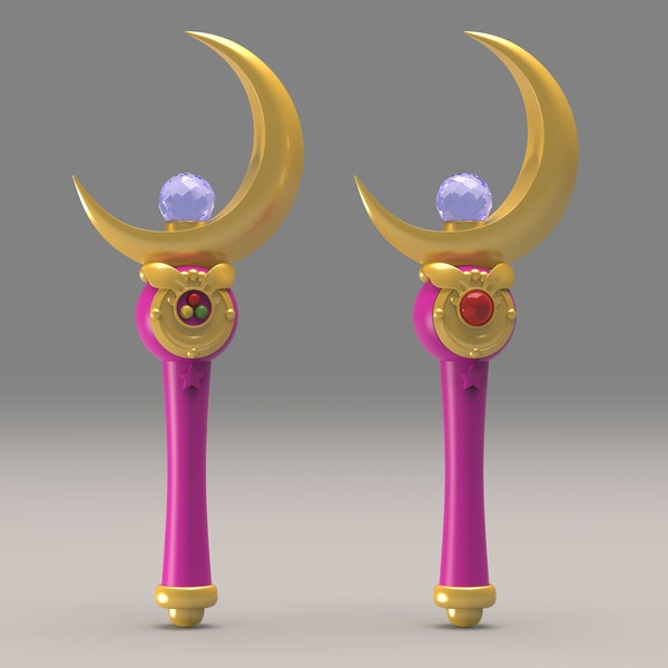 Sailor Moon - Moon Stick - EP34 version [3D Print STL Files]