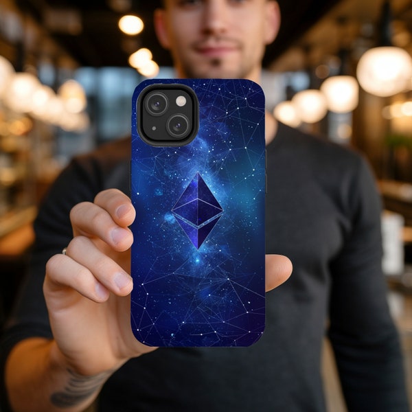 Ethereum Cryptocurrency Phone Case. For iPhone XS XR 8 11 12 13 14 15 mini Pro Max Samsung S21 S22 S23 S24 Plus Ultra Google PIXEL 6 7 8 Pro