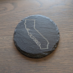 State Outline Slate Coasters