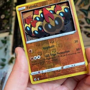 3D Falinks Pokemon Card - Etsy