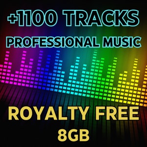 Royalty-Free Professional Music: Over 1100 Tracks 8GB+