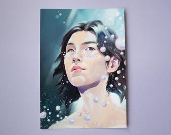 Min Yoongi - MerYoongi - SUGA Fine Art Print A5