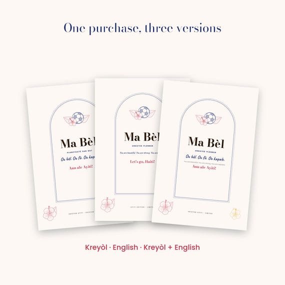 Limited Edition Ma Bèl Ayiti Planner from Carabae