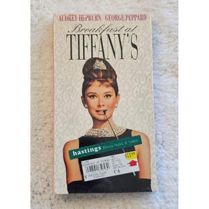 Breakfast at Tiffanys VHS Audrey Hepburn George Peppard Sealed Collectible