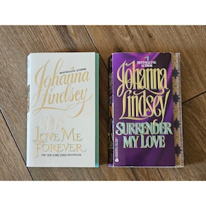 Johanna Lindsey Ámame por siempre y Entrégame mi amor Lote de 2 Pb 1.ª impresión