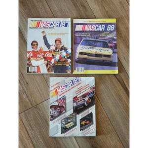 Guias de Imprensa do Anuário da NASCAR 39ª-41ª Edição 1987-89 Dale Earnhardt Winston Cup