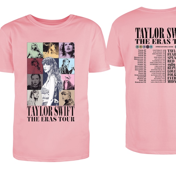 2024 Taylor Swift Eras Tour Fan T shirts Adults and Kids Sizes Various Colours