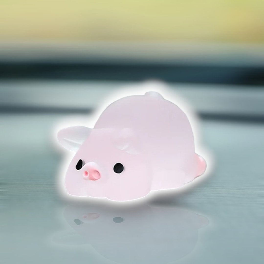 Glow in the Dark Pig Dashboard Decor, Glow in the Dark Dashboard Decor