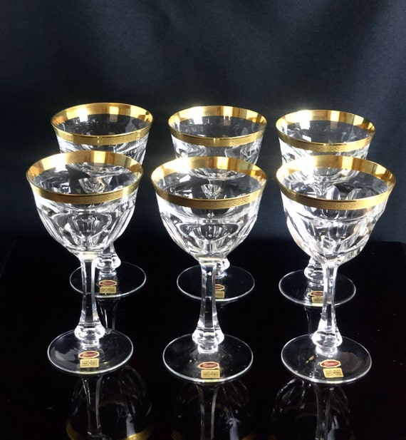 アンティークのモーザー グラス2客 アンティークMOSERモーゼル24