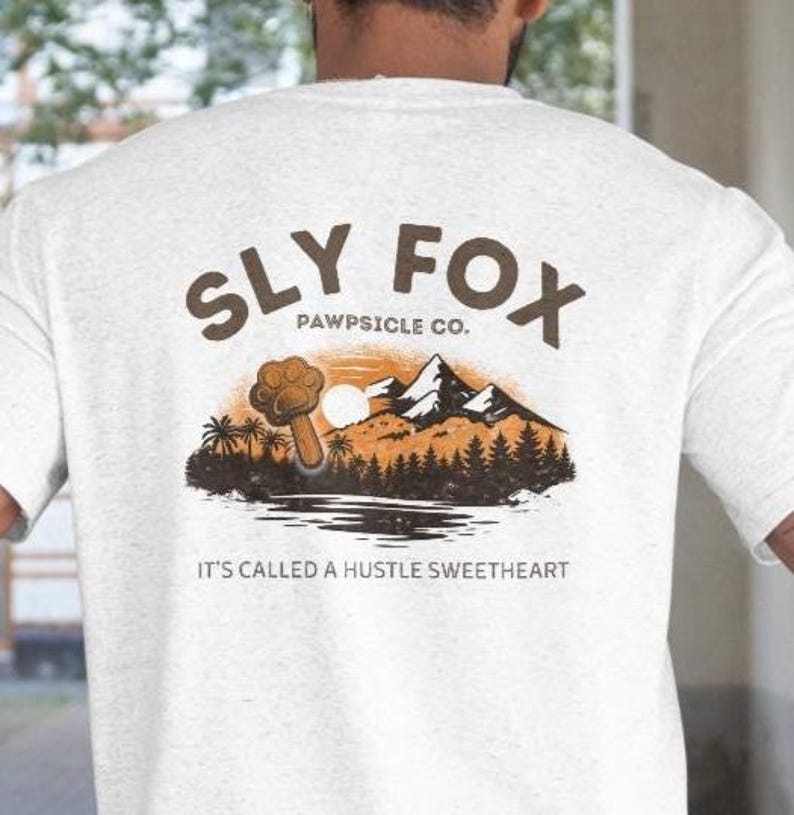 Sly Fox Pawpsicle Co. Disney Zootopia Nick Wilde Premium Unisex Crewneck T-shirt Bella Canvas 3001 immagine 1