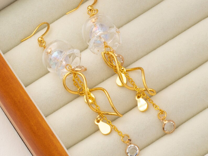 Jellyfish Earrings: Beach Jewelry, Ocean Lover Gift, Summer Vibes, Sea Creature Treasures, Cute Dangle Earrings, Sterling Silver image 3