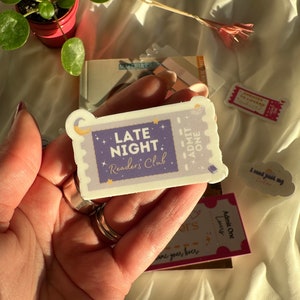 Stickers late night readers club