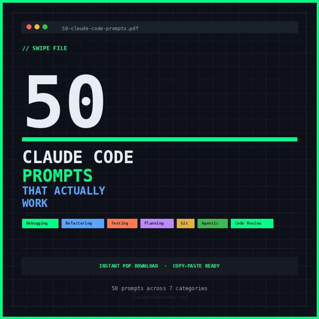 50 Claude Code Prompts That Actually Work — Copy-paste Swipe File ...