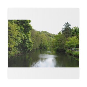 River Derwent, Matlock Bath, Derbyshire&#39;s Peak District, UK, nature, canvas