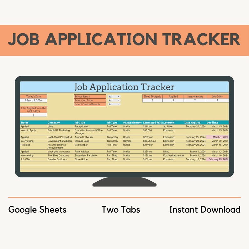JOB APPLICATION TRACKER Resume - Il 794xN.5879635563 Iwgd 