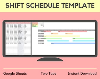 MODELLO DI PIANIFICAZIONE DEI TURNI / Tracker dei dipendenti / Calendario dei turni / Tracker delle ore / Fogli Google