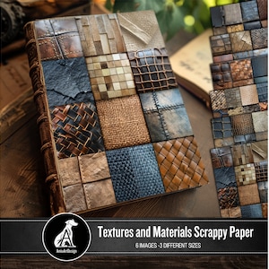 Amplia gama de texturas y materiales Papel scrappy, página de diario basura, papel digital imprimible, soporte, papel para álbumes de recortes, imágenes de fondo