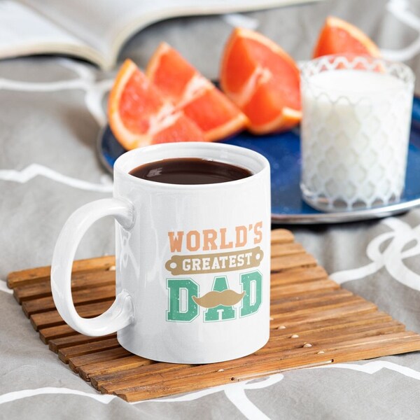 World's Greatest Dad Mug Gift, Father's Day Gift, Dad Mug Gift, Funny Dad Mug Gift, Dad Unconditional Mug Gift, Dad Coffee Mug, FREE SHIP