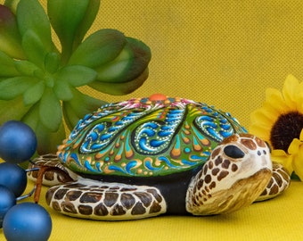 Fern Mandala Turtle