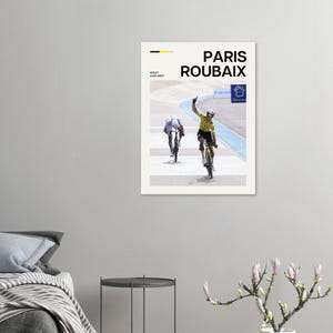 Cycling Poster - Wout van Aert Paris Roubaix image 5