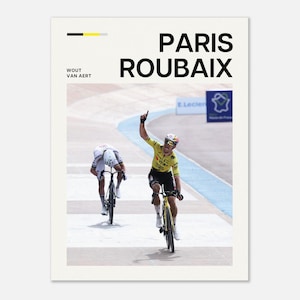 Cycling Poster - Wout van Aert Paris Roubaix image 2
