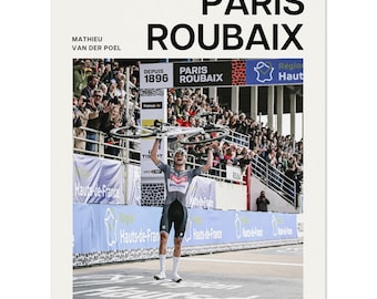 Mathieu Van Der Poel - Paris Roubaix Cycling Art Print