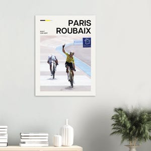 Cycling Poster - Wout van Aert Paris Roubaix image 3