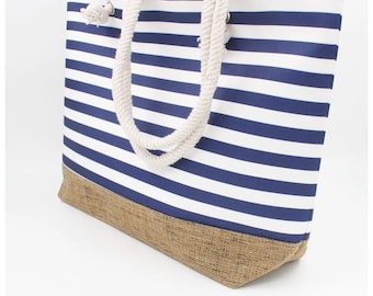 Stylish and Functional Women's Beach Bag with Multiple Colors and Zipper