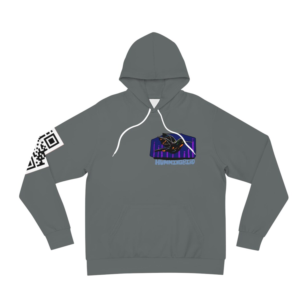 Hummingbird Hoodie: QR Code Edition - Etsy