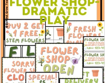 Flower Shop Dramatic Play, Spring Dramatic Play, Developmental Centers Preschool