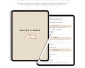Moving Checklist Printable PDF, Moving Planner & Binder, Moving Gift, Declutter Planner, Fillable PDF, Instant Download, Home Move