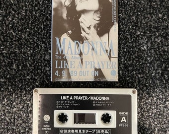 Madonna - Like A Prayer Japan Promo alleen Sampler Cassette ZELDZAAM
