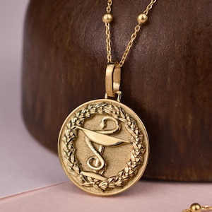 14K Gold Apotheker Halskette, Medizinstudierender Abschlussgeschenk, Schlangenschalenanhänger, Schüssel mit Hygieia-Schmuck, benutzerdefinierte Apothekenanhänger für Frauen